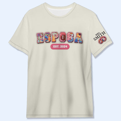 ESPOSA ESTÁ... - Camiseta unisex personalizada con estampado integral - HS042_3T