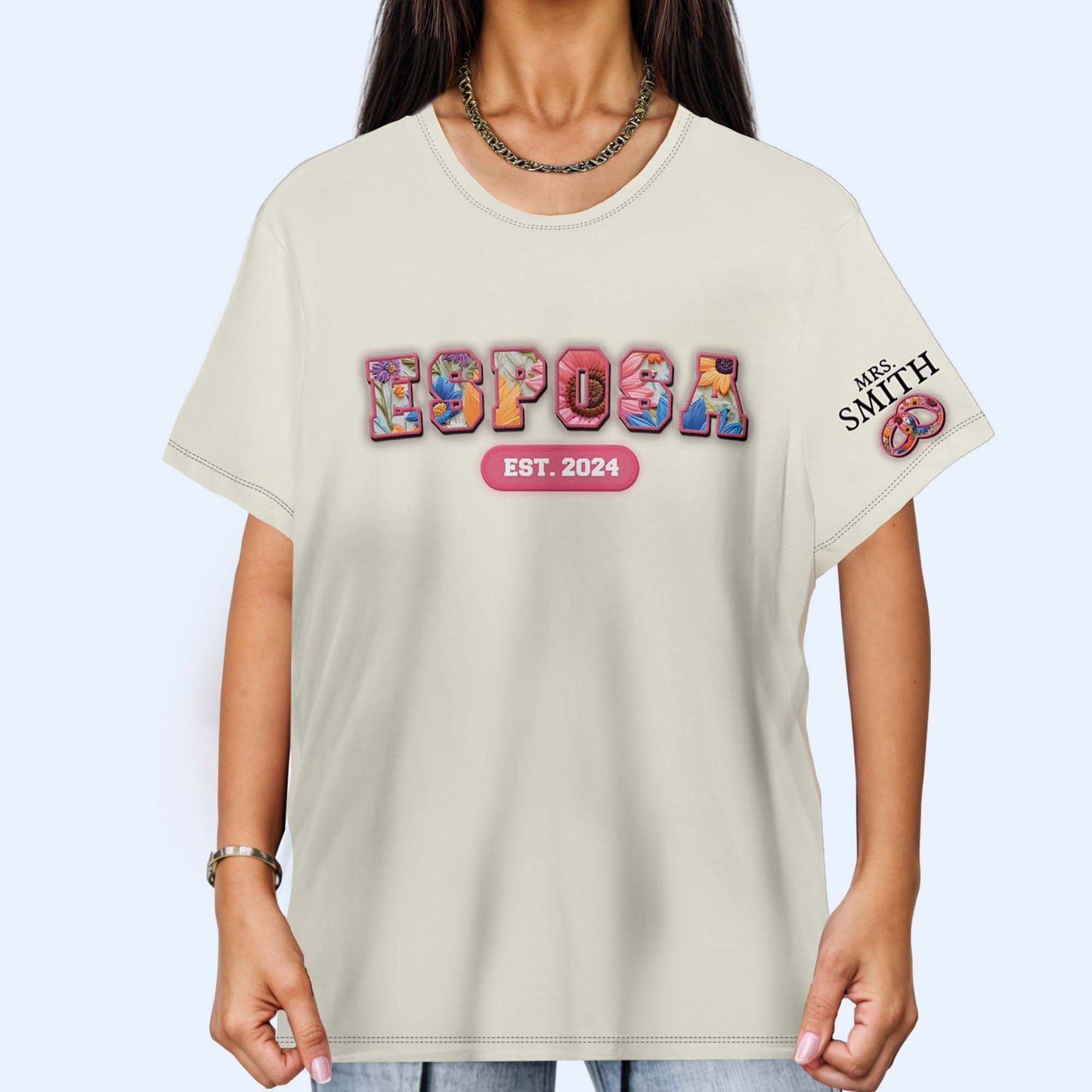 ESPOSA ESTÁ... - Camiseta unisex personalizada con estampado integral - HS042_3T