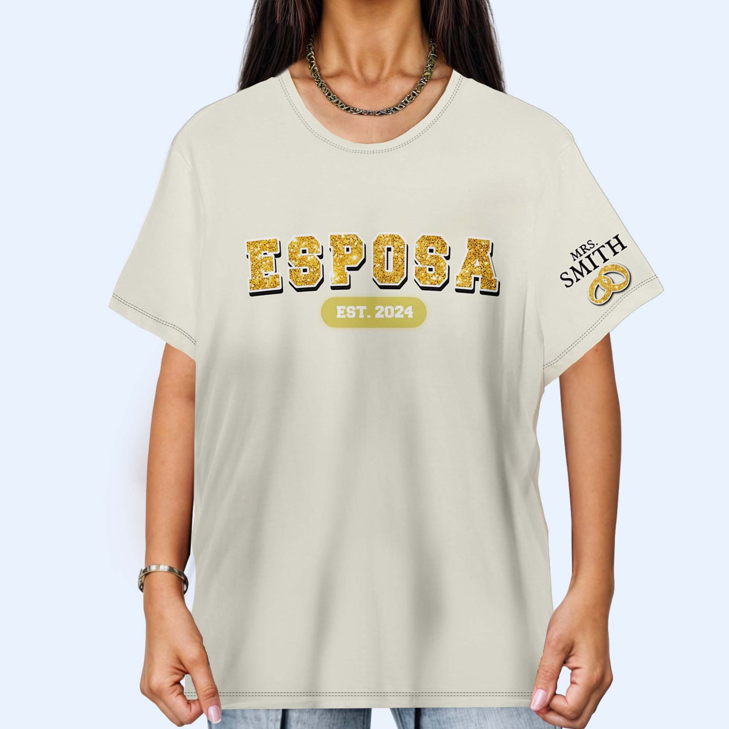 ESPOSA EST... - Personalized Custom Unisex All-Over Printed T-Shirt - HS042_3T