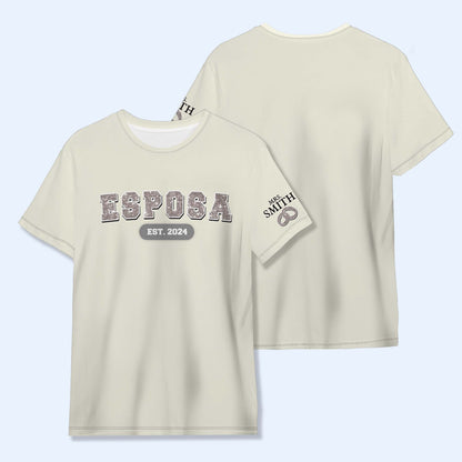 ESPOSA EST... - Personalized Custom Unisex All-Over Printed T-Shirt - HS042_3T