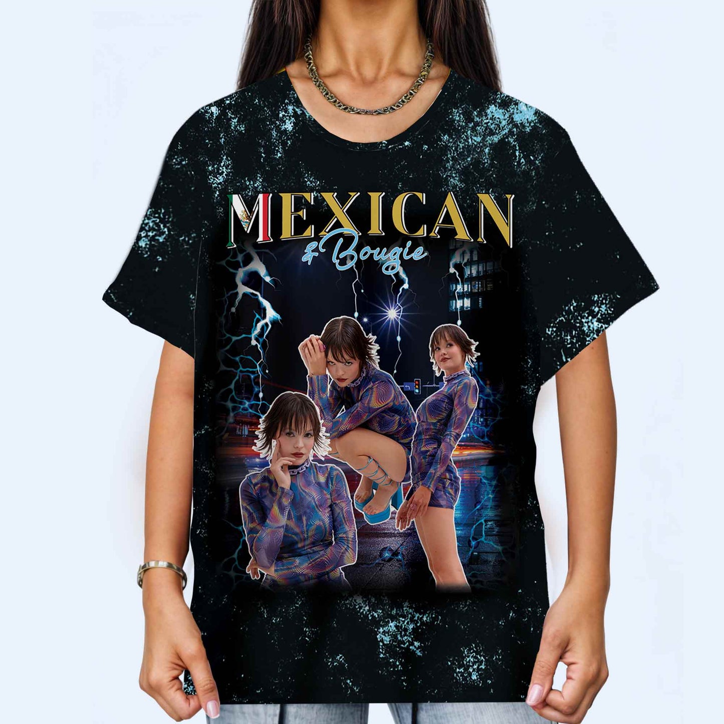 Camiseta pirata mexicana - Camiseta unisex personalizada con estampado completo - HS043_3T