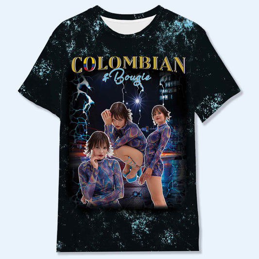 Camiseta pirata colombiana - Camiseta unisex personalizada con estampado integral - HS044_3T