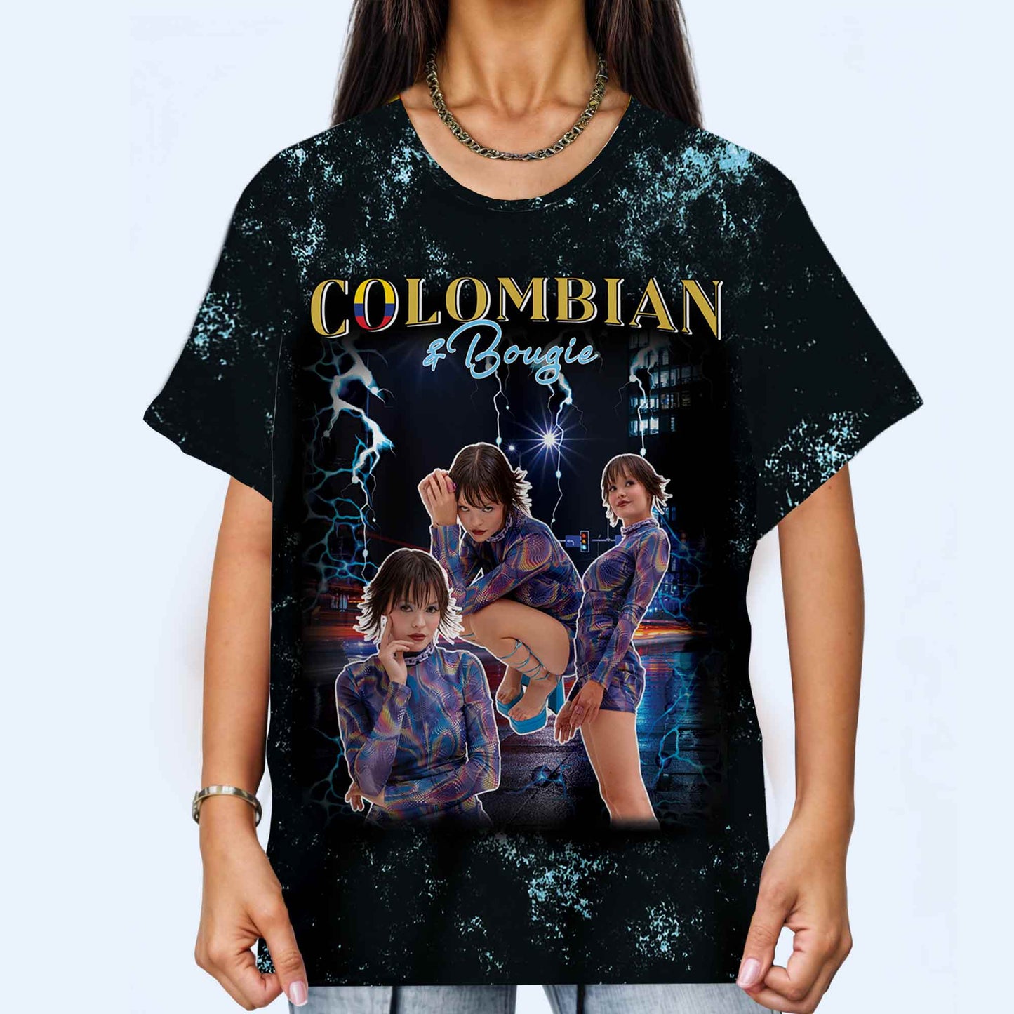 Camiseta pirata colombiana - Camiseta unisex personalizada con estampado integral - HS044_3T