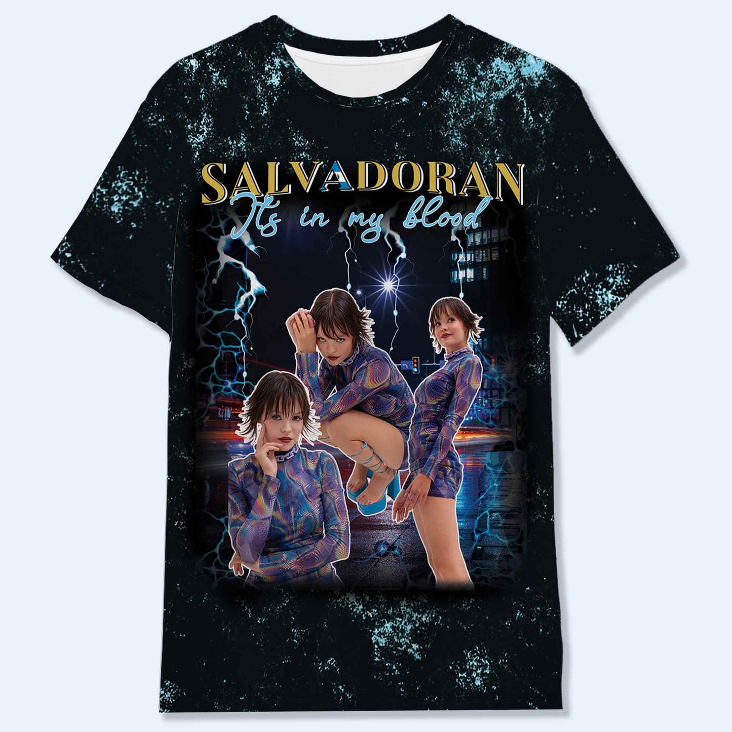 Salvadoran Bootleg T-Shirt - Personalized Custom Unisex All-Over Printed T-Shirt - HS045_3T