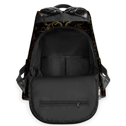 They Whispered To Her You Cannot Withstand The Storm She Whispered Back I Am The Storm - Personalized Custom Leather Backpack - HS047_BP