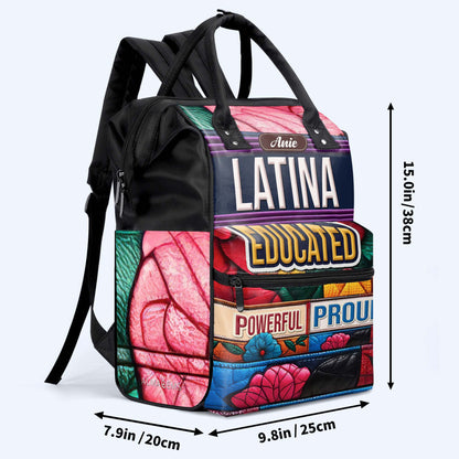 Mochila de viaje personalizada con forma de pico de pato, educada, poderosa y orgullosa - HS054_DKB