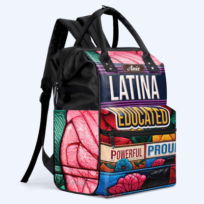 Mochila de viaje personalizada con forma de pico de pato, educada, poderosa y orgullosa - HS054_DKB