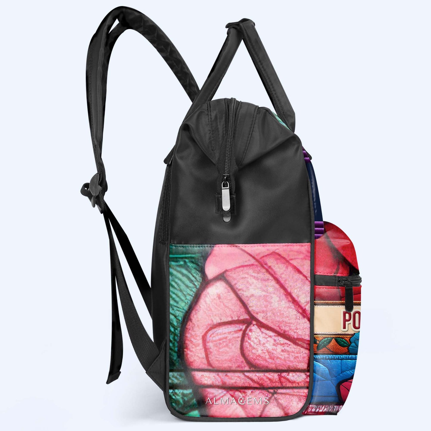 Mochila de viaje personalizada con forma de pico de pato, educada, poderosa y orgullosa - HS054_DKB