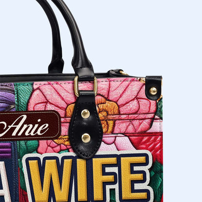 WIFE. MOM. BOSS - Personalized Custom Leather Handbag - HS054_HB