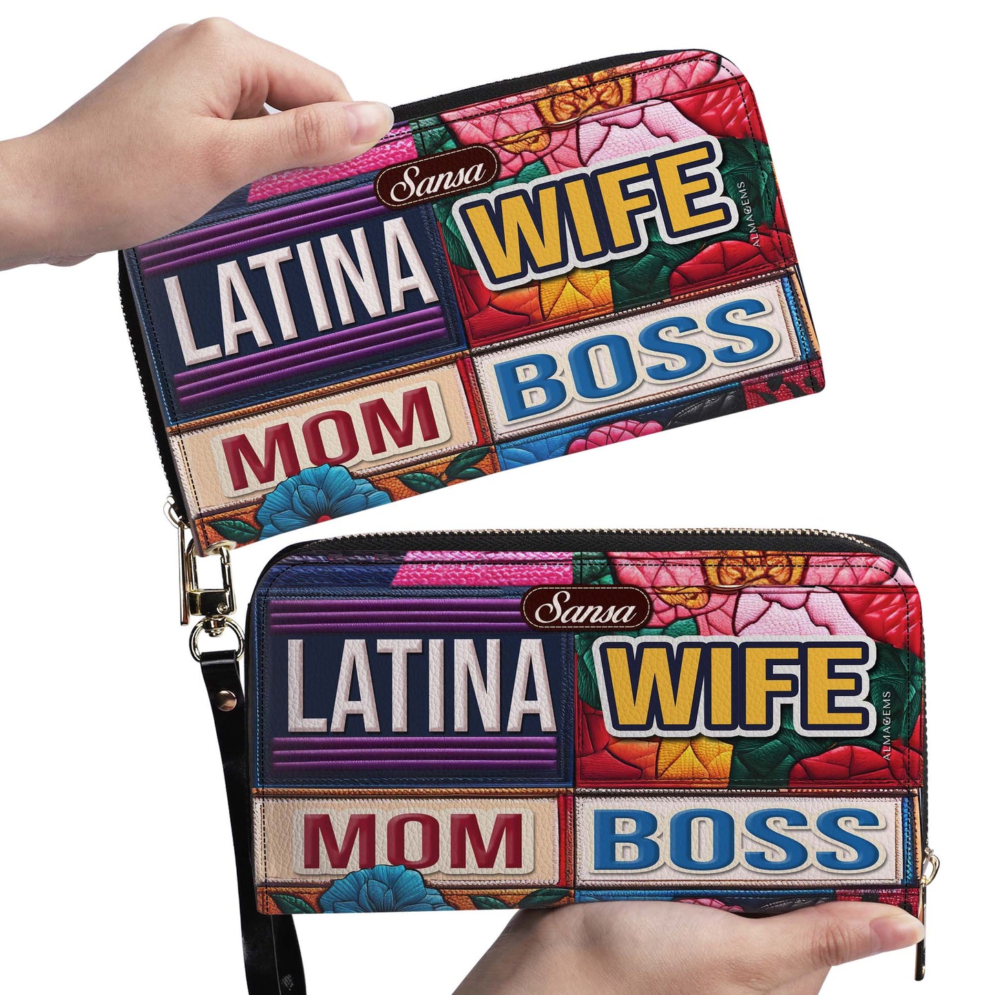 WIFE. MOM. BOSS - Women Leather Wallet - HS054_WW