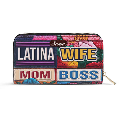 WIFE. MOM. BOSS - Women Leather Wallet - HS054_WW