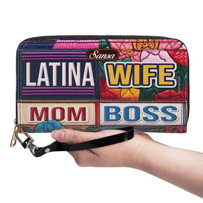 WIFE. MOM. BOSS - Women Leather Wallet - HS054_WW