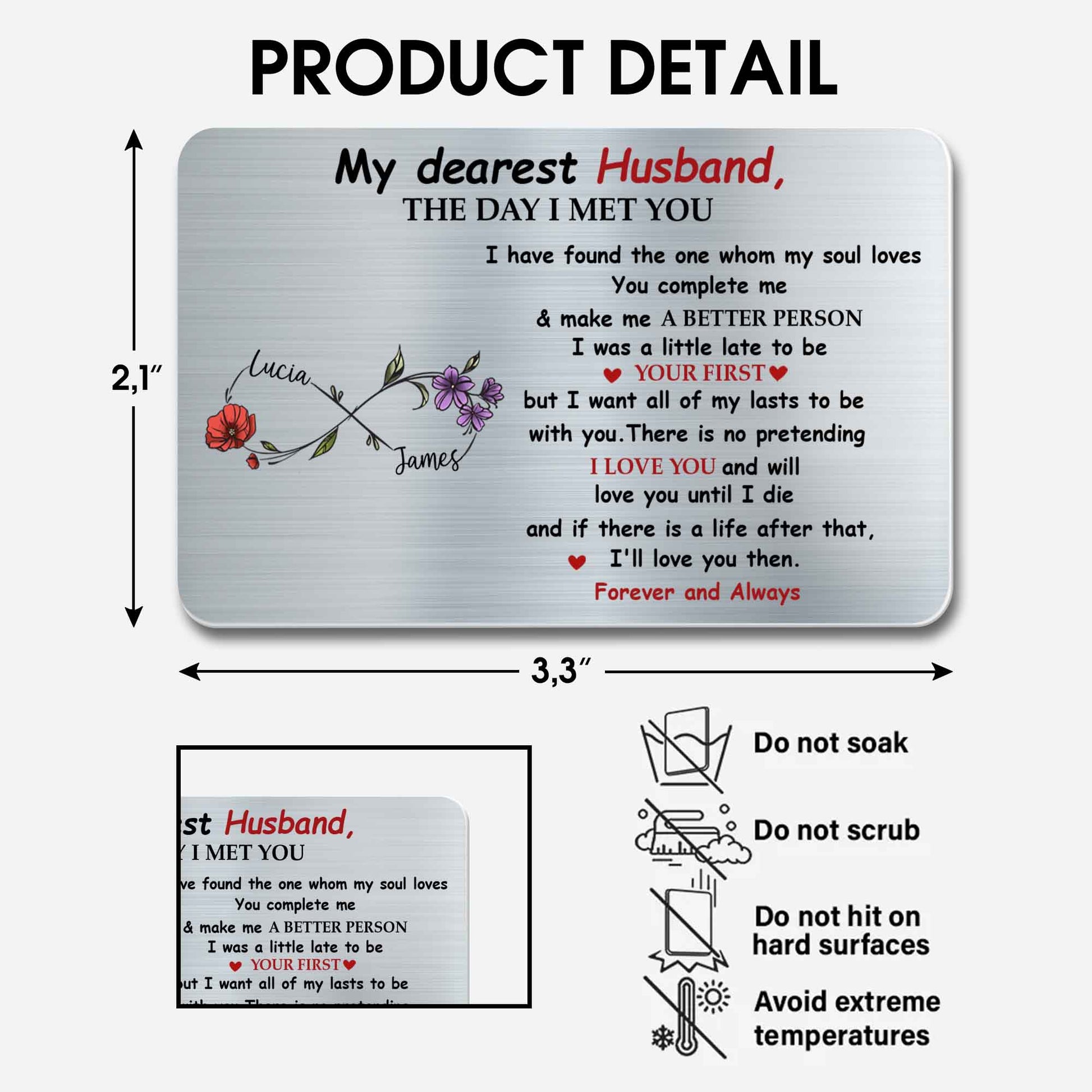 My Dearest Husband, The Day I Met You, Flowers