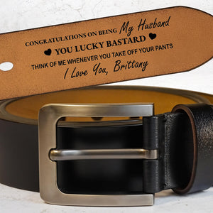Congratulations On Being My Husband You Lucky Bastard, Heart and Belt