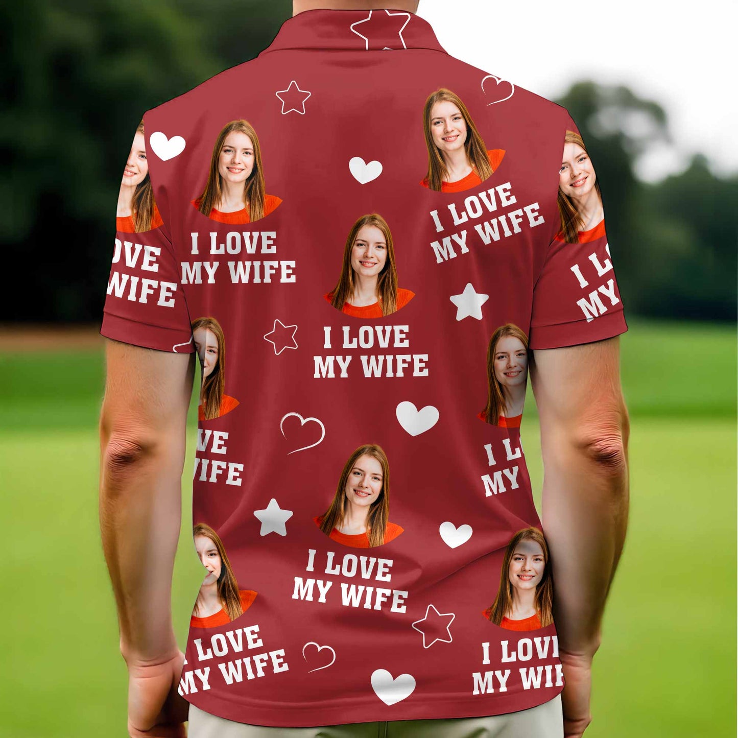 I Love My Wife With Hearts And Stars