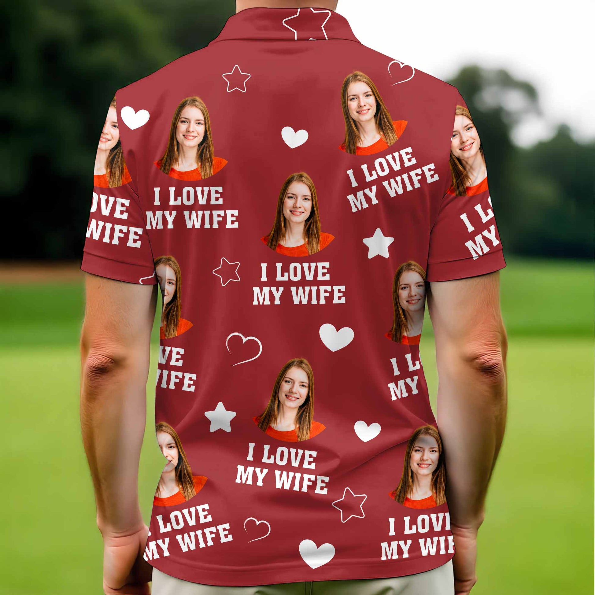 I Love My Wife With Hearts And Stars