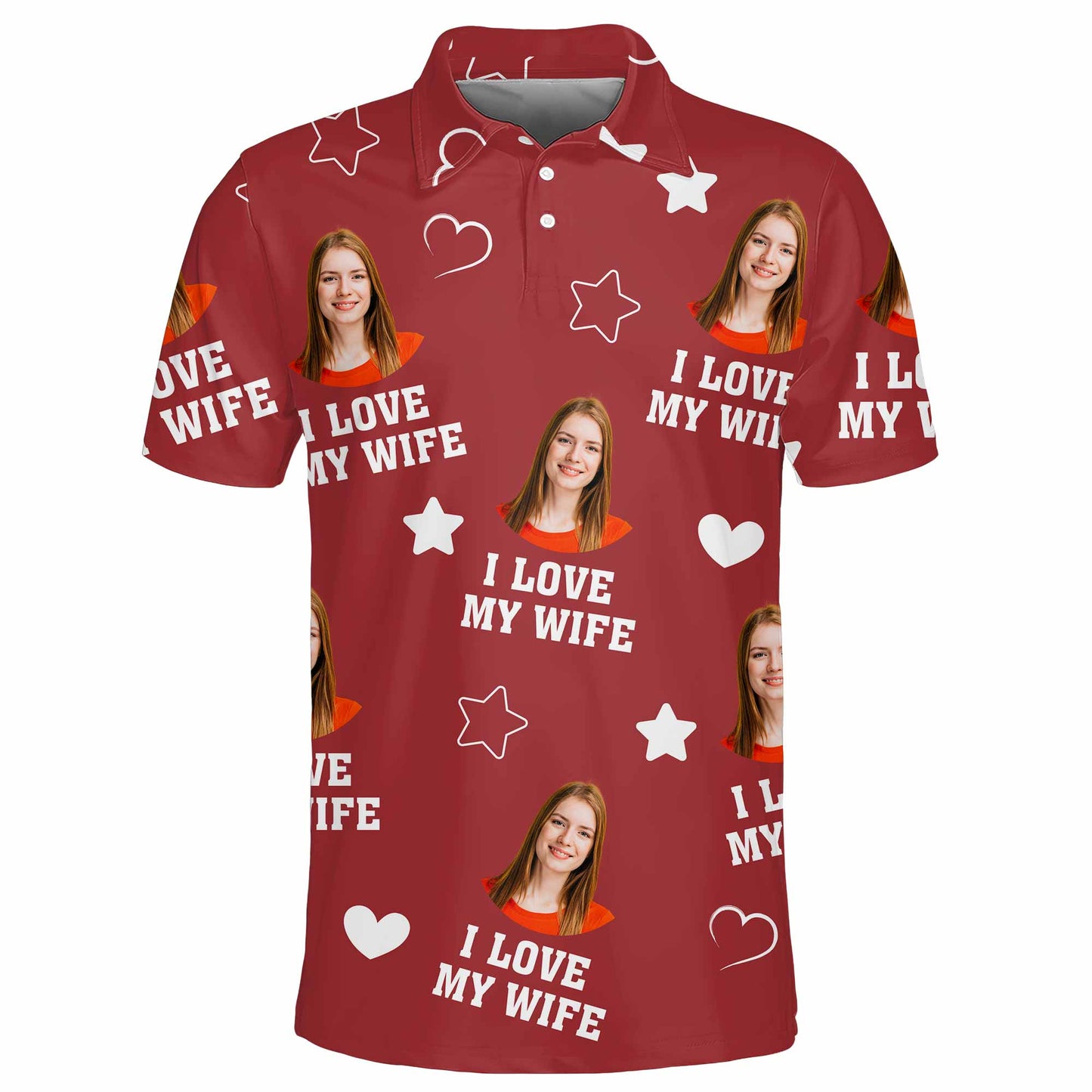 I Love My Wife With Hearts And Stars