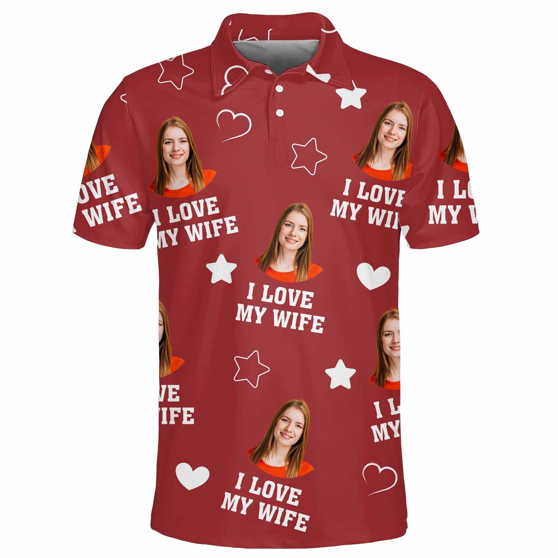 I Love My Wife With Hearts And Stars