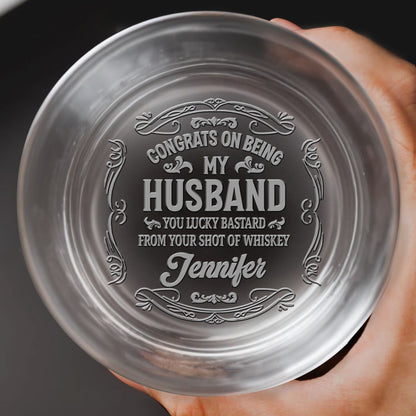 Congrats On Being My Husband, Ornate Text Design