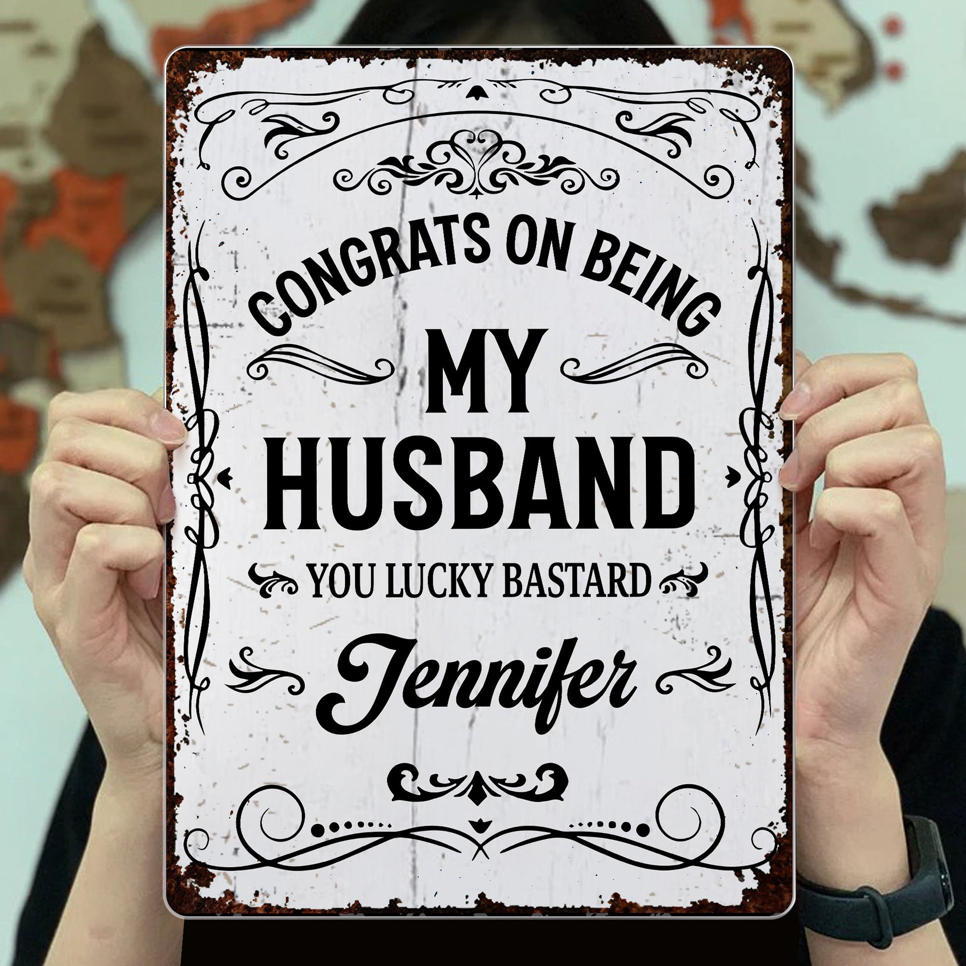 Congrats On Being My Husband, Ornamental Design