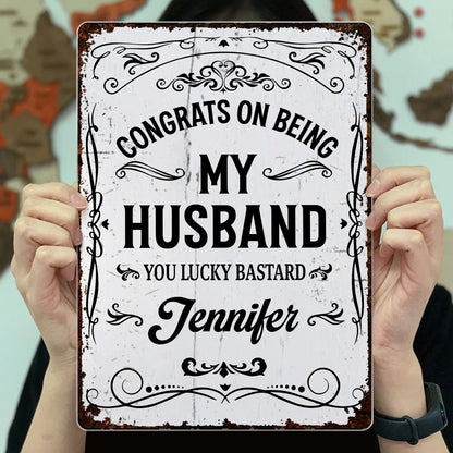 Congrats On Being My Husband, Ornamental Design