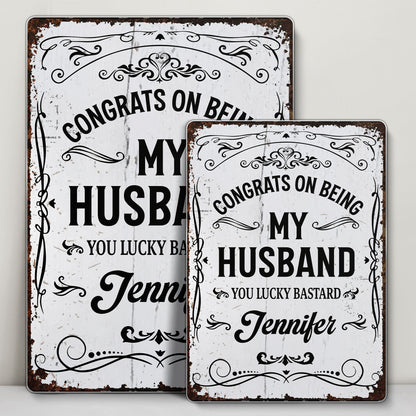 Congrats On Being My Husband, Ornamental Design