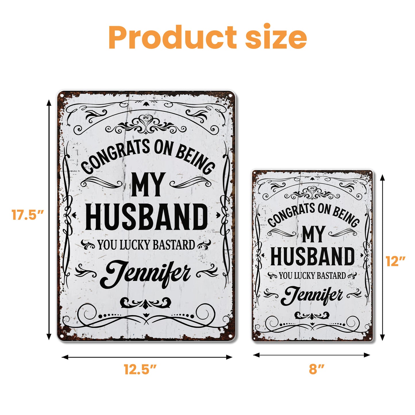 Congrats On Being My Husband, Ornamental Design
