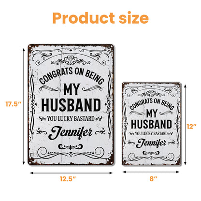 Congrats On Being My Husband, Ornamental Design