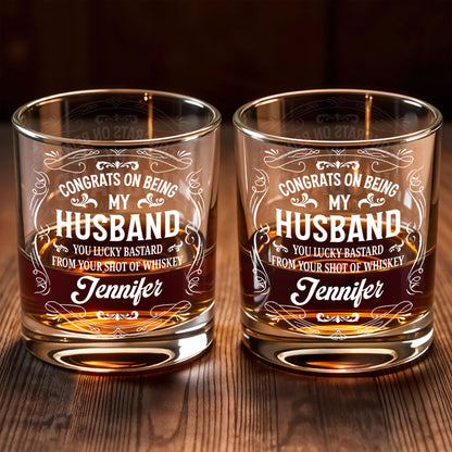 Congrats On Being My Husband, You Lucky (Workaround for offensive term)
