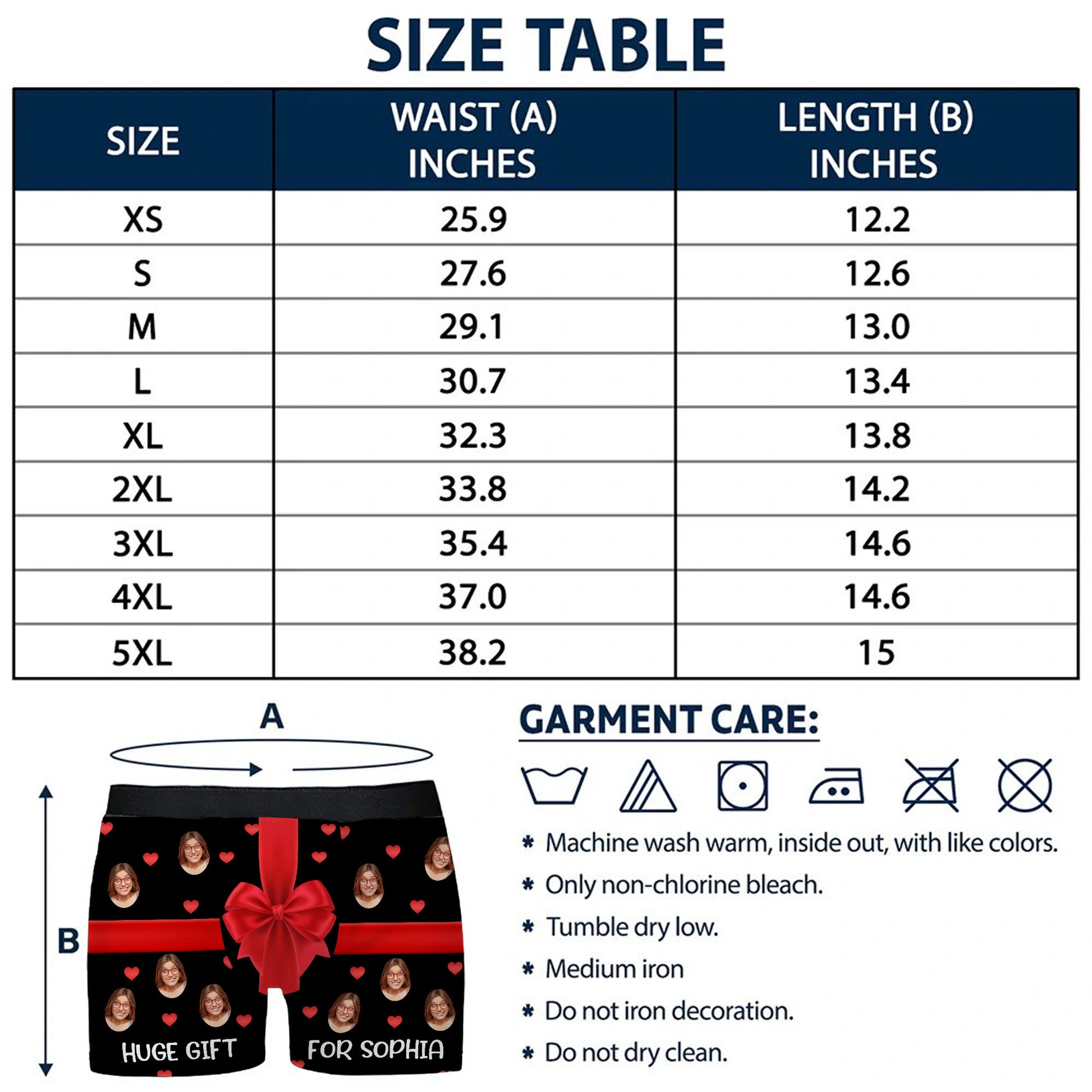 Huge Gift, Faces And Hearts Design