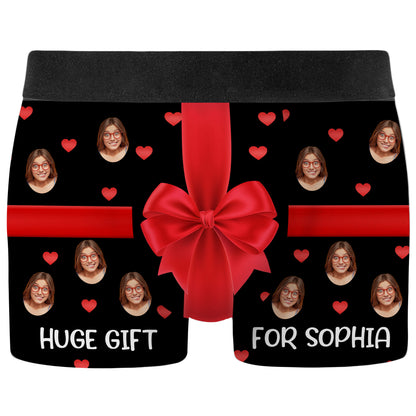Huge Gift, Faces And Hearts Design