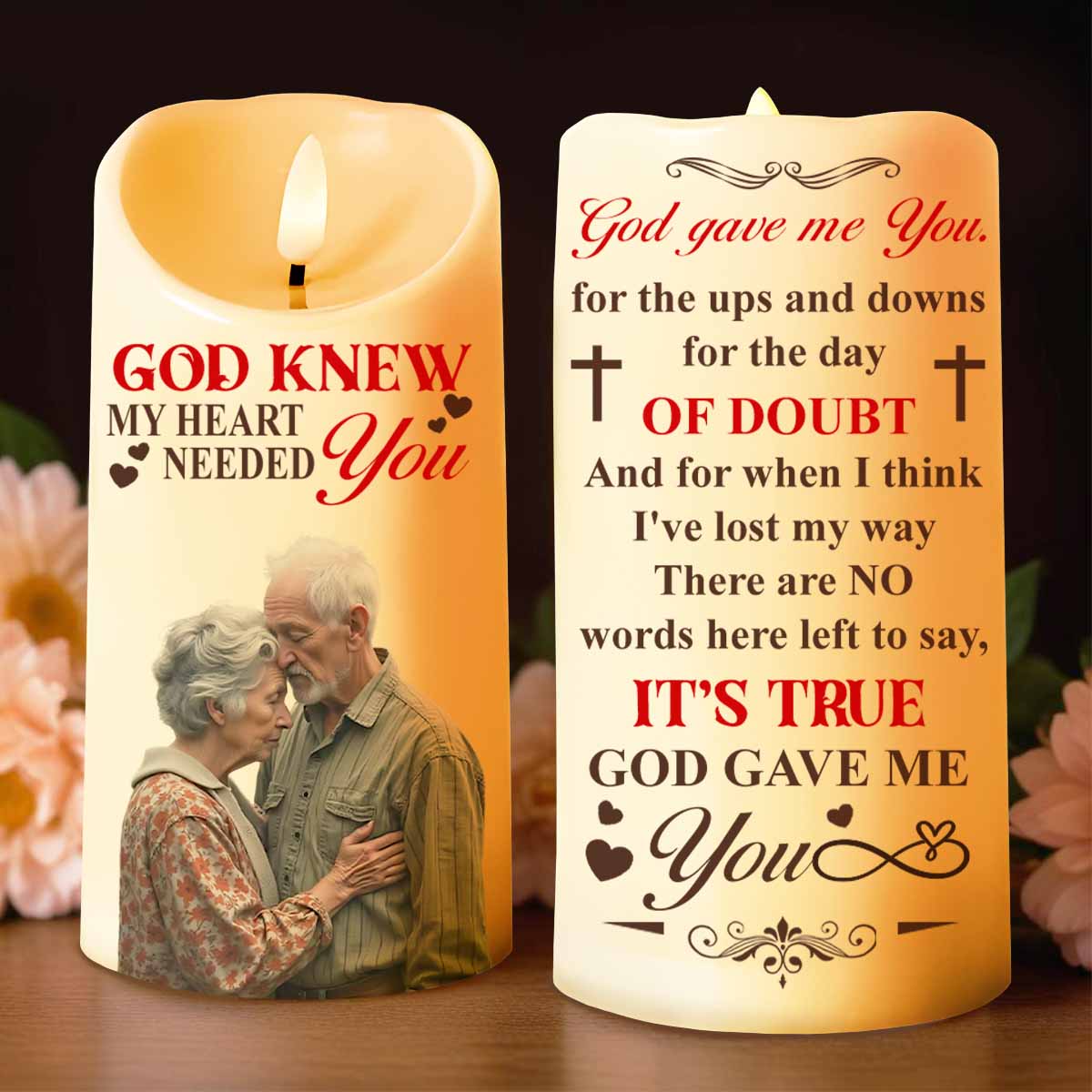 God Knew My Heart Needed You With Cross And Hearts