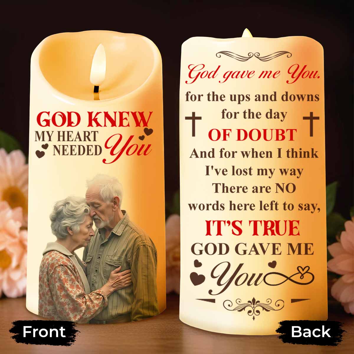 God Knew My Heart Needed You With Cross And Hearts