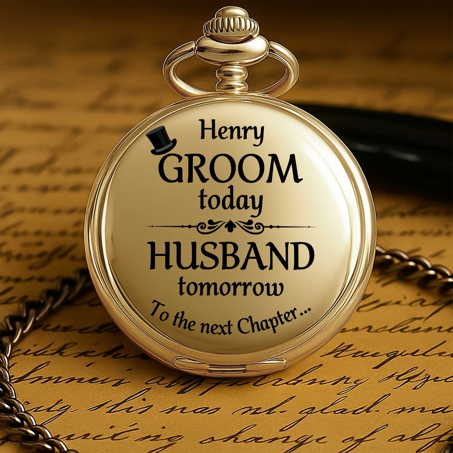 Groom Today, Husband Tomorrow, Top Hat And Bow Tie