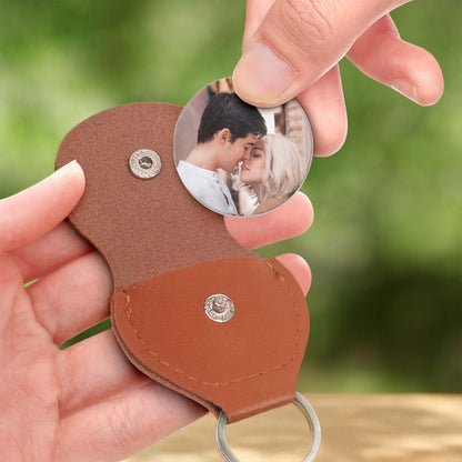 To My Husband, Love Forever Keychain - Personalized Custom Pocket Hug - HSB053_HTOK