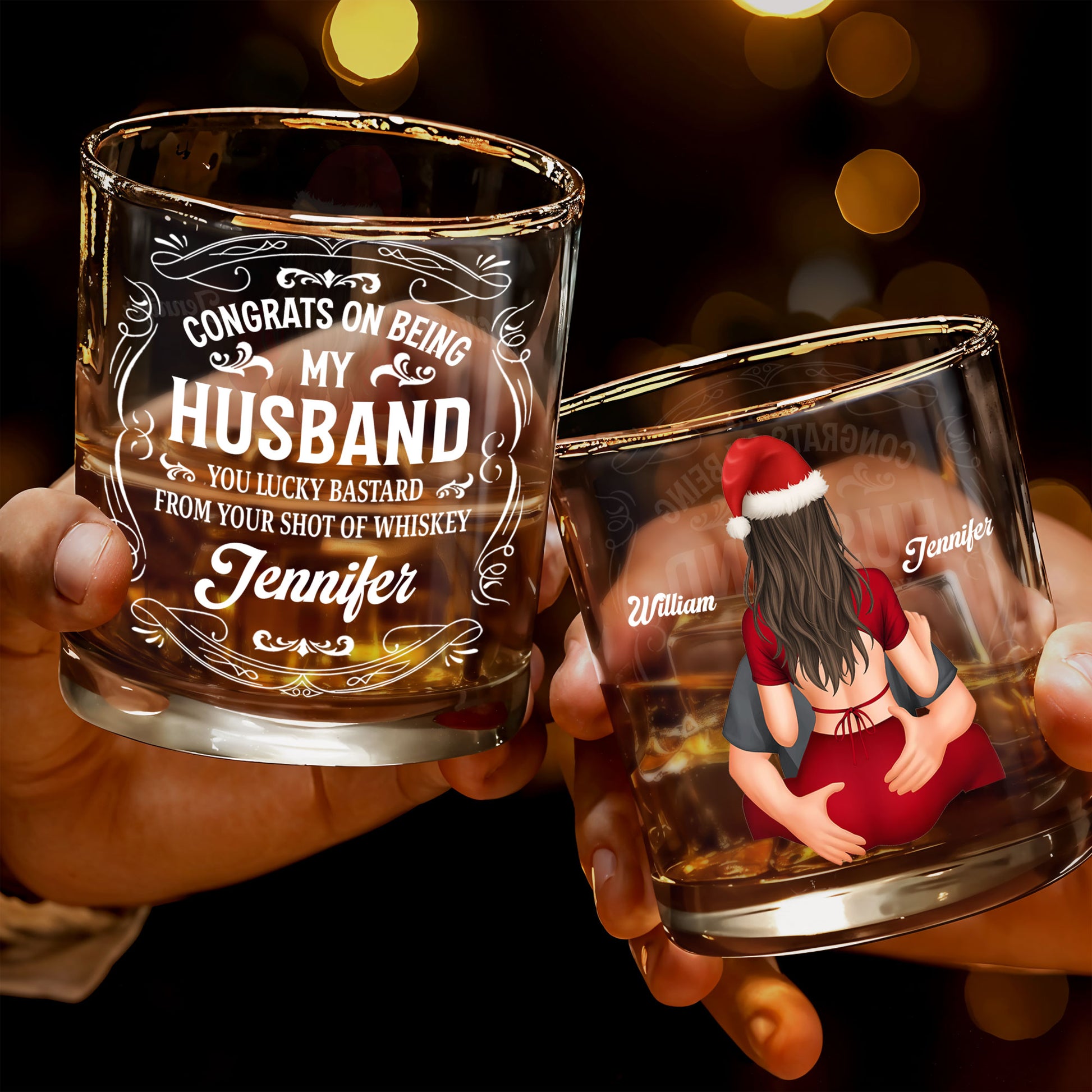 Congrats On Being My Husband, Lucky Bastard, Whiskey