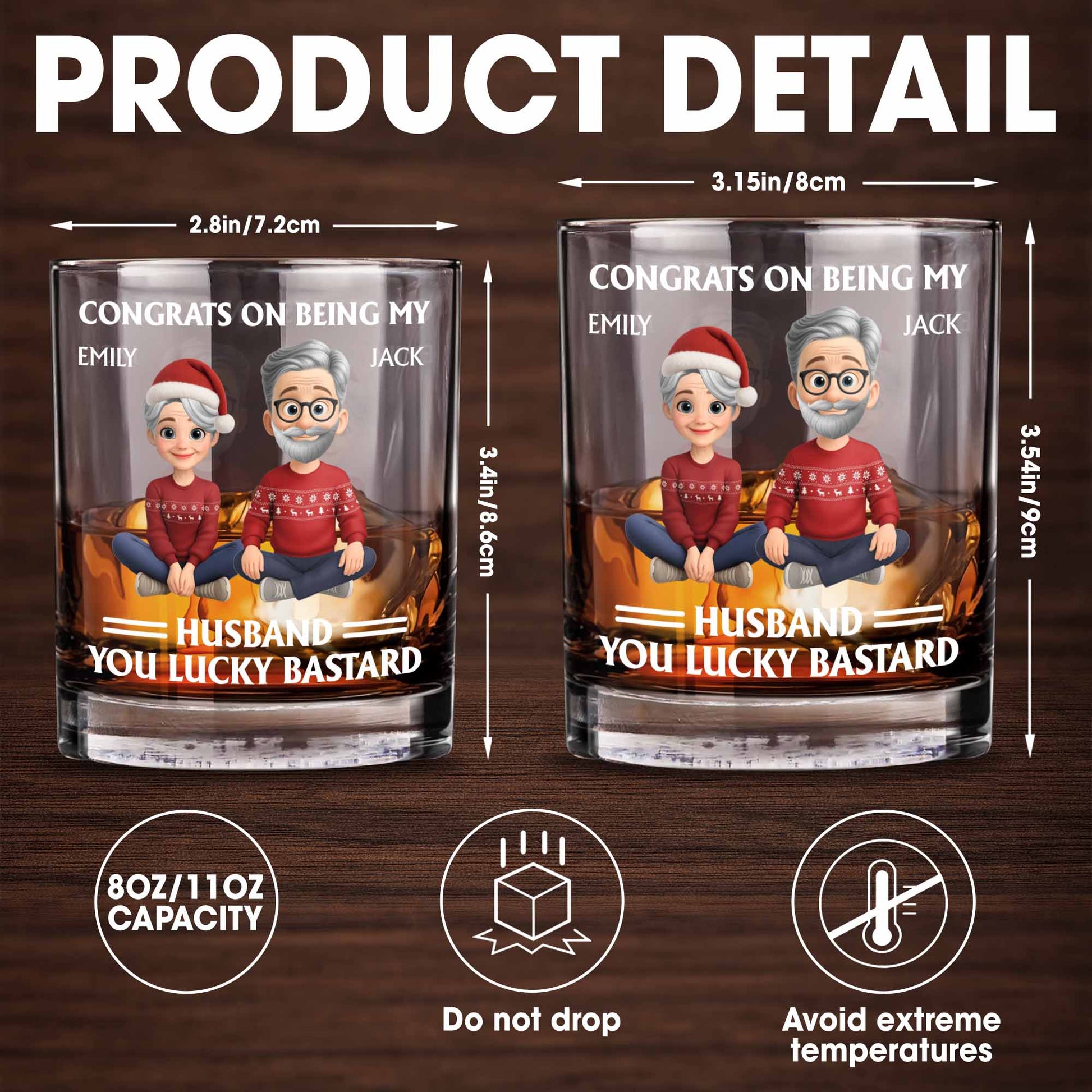 Congrats On Being My Husband, Christmas Hats And Holiday Sweaters Design