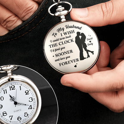 To My Husband, Couple Silhouette And Hearts