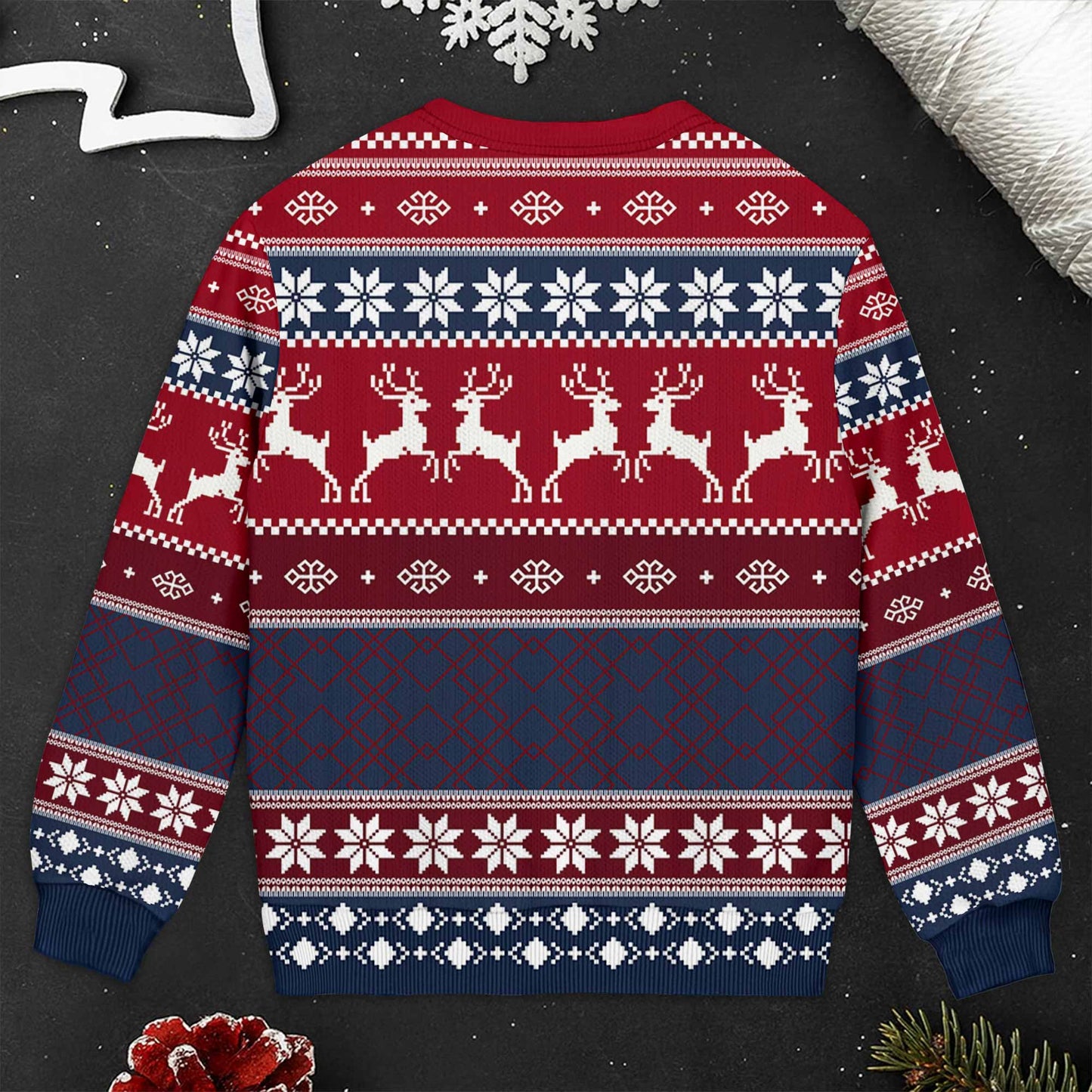 Congrats On Being My Husband, Snowflakes And Reindeer