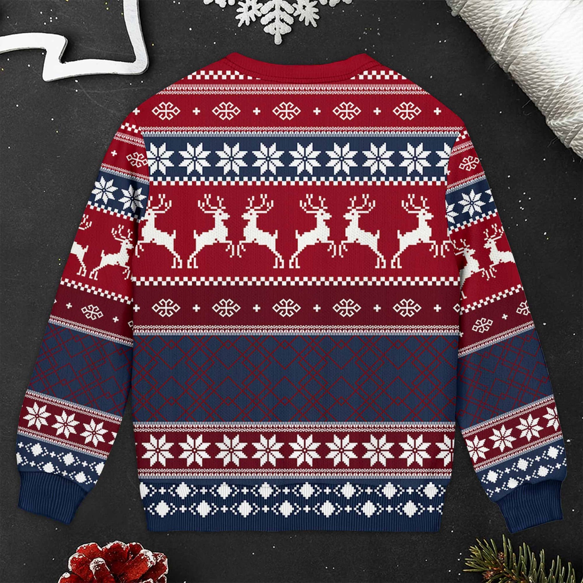 Congrats On Being My Husband, Snowflakes And Reindeer