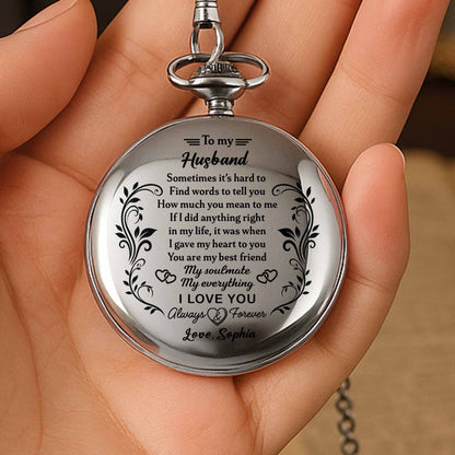 To My Husband, My Soulmate, My Everything With Floral Design