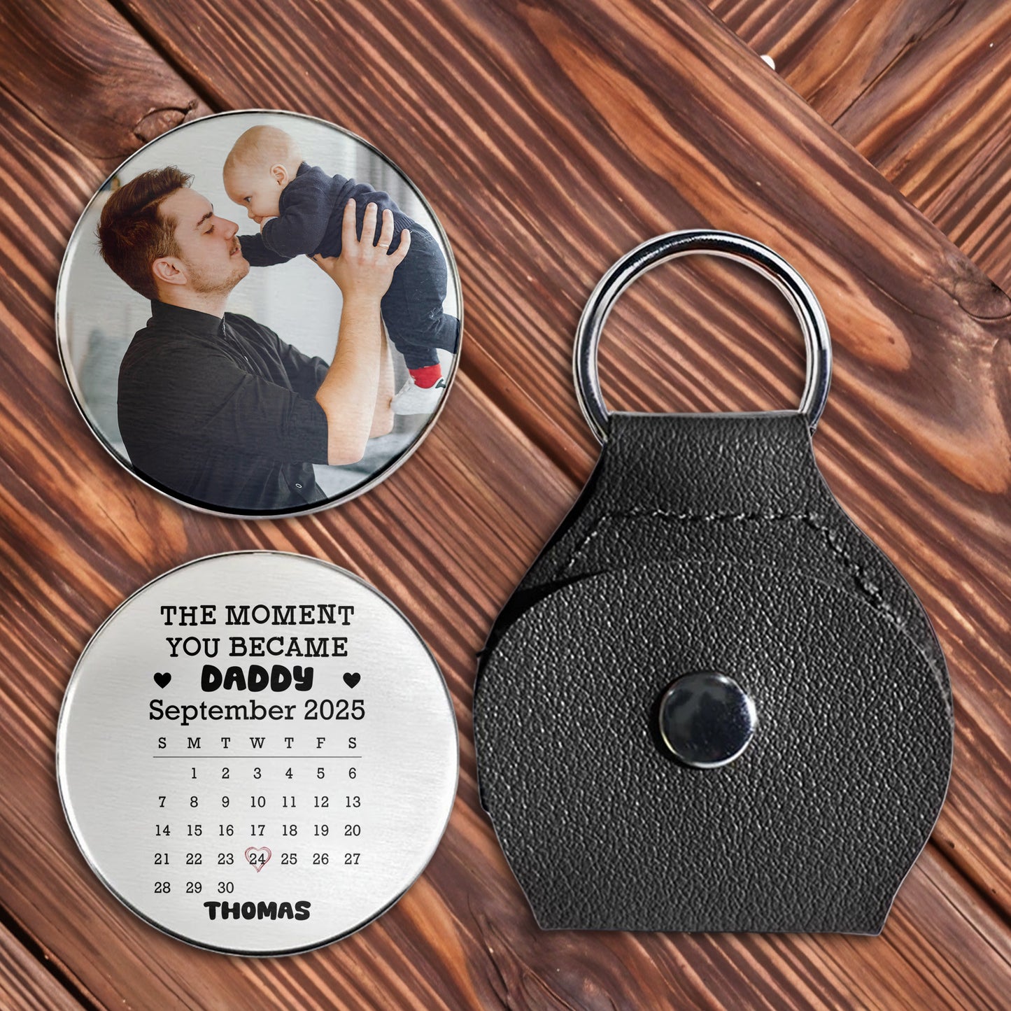 The Moment You Became Daddy, Heart Calendar Design