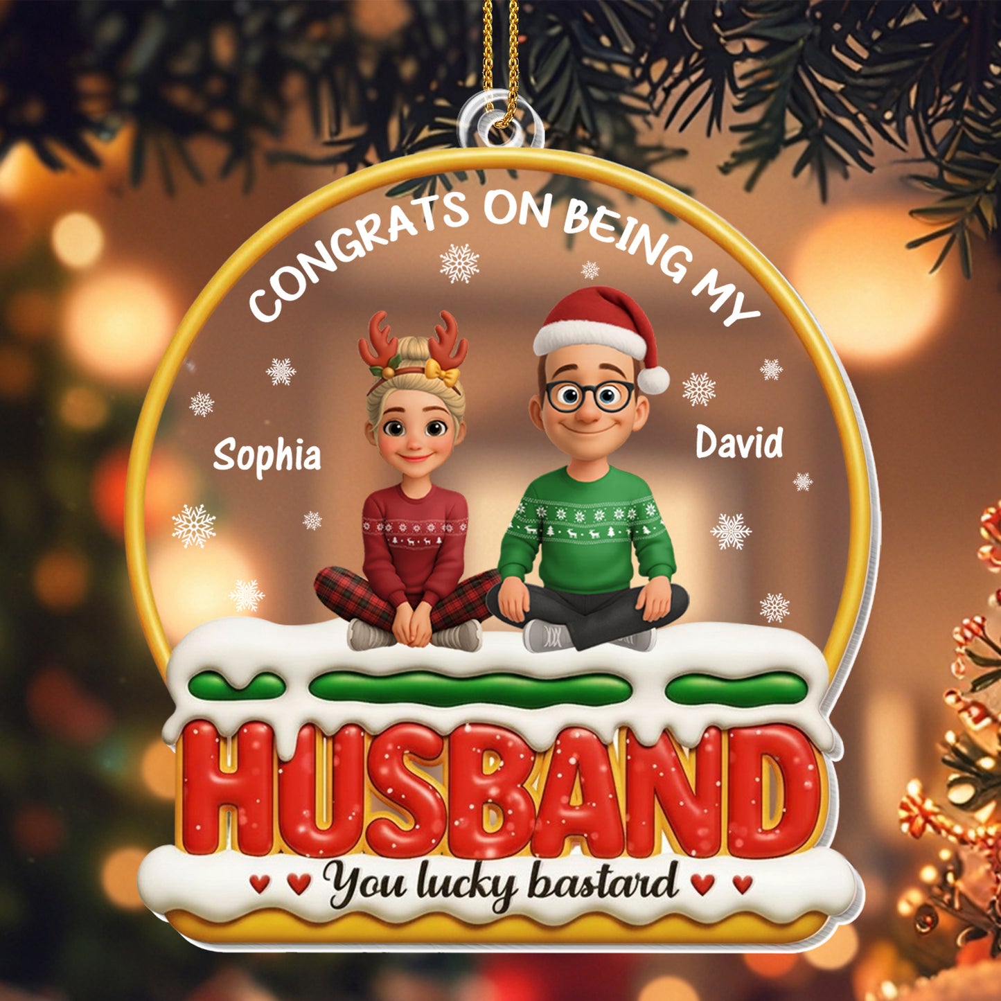 Congrats On Being My Husband, Couple Christmas Theme