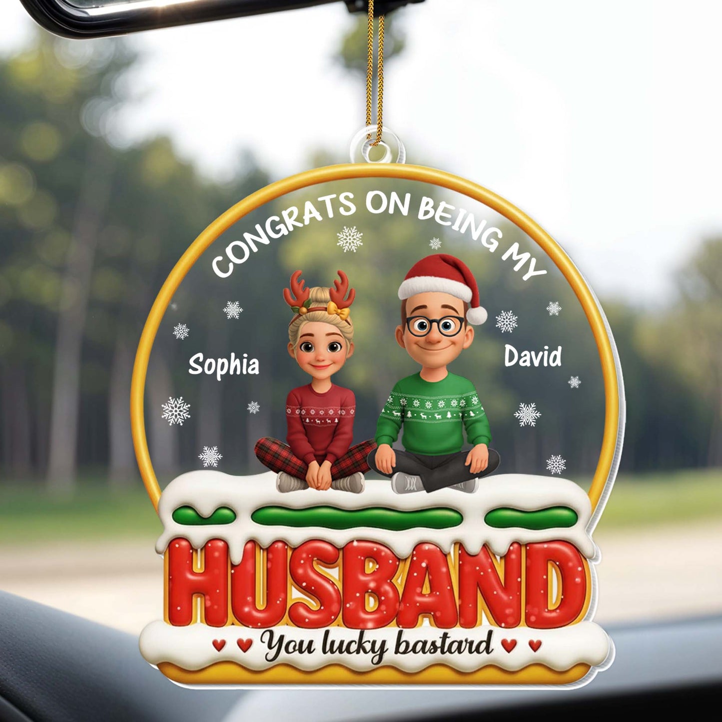 Congrats On Being My Husband, Couple Christmas Theme