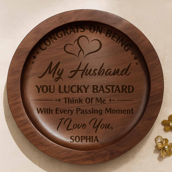 Congrats On Being My Husband, Wedding Rings And Hearts