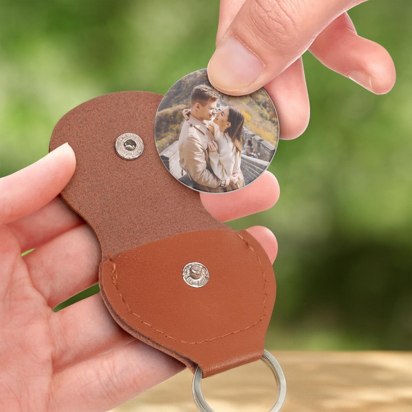 To My Husband, I Choose You Heart Keychain