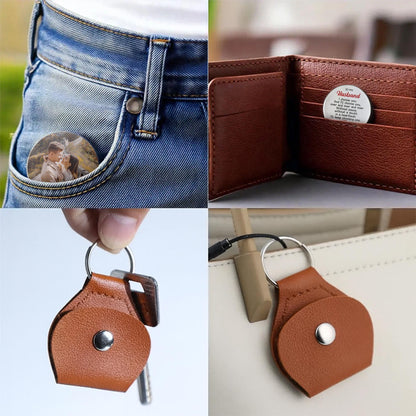 To My Husband, I Choose You Heart Keychain