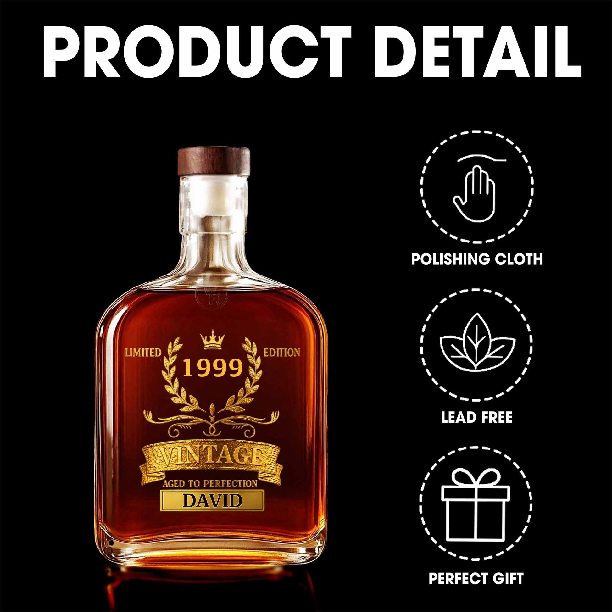 Limited Edition Aged To Perfection With Crown and Laurel Wreath