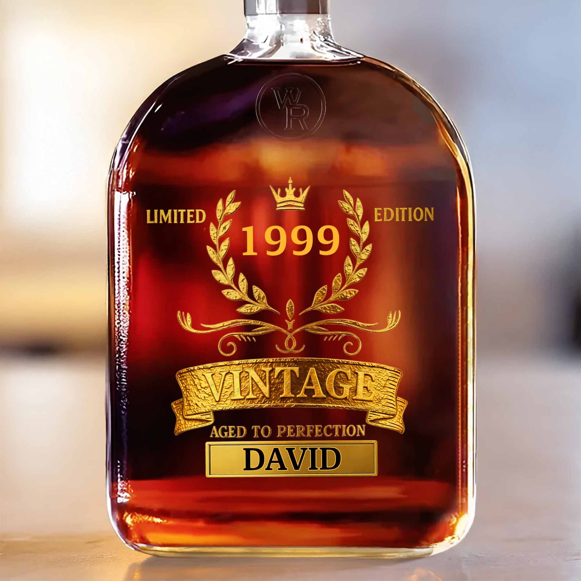 Limited Edition Aged To Perfection With Crown and Laurel Wreath