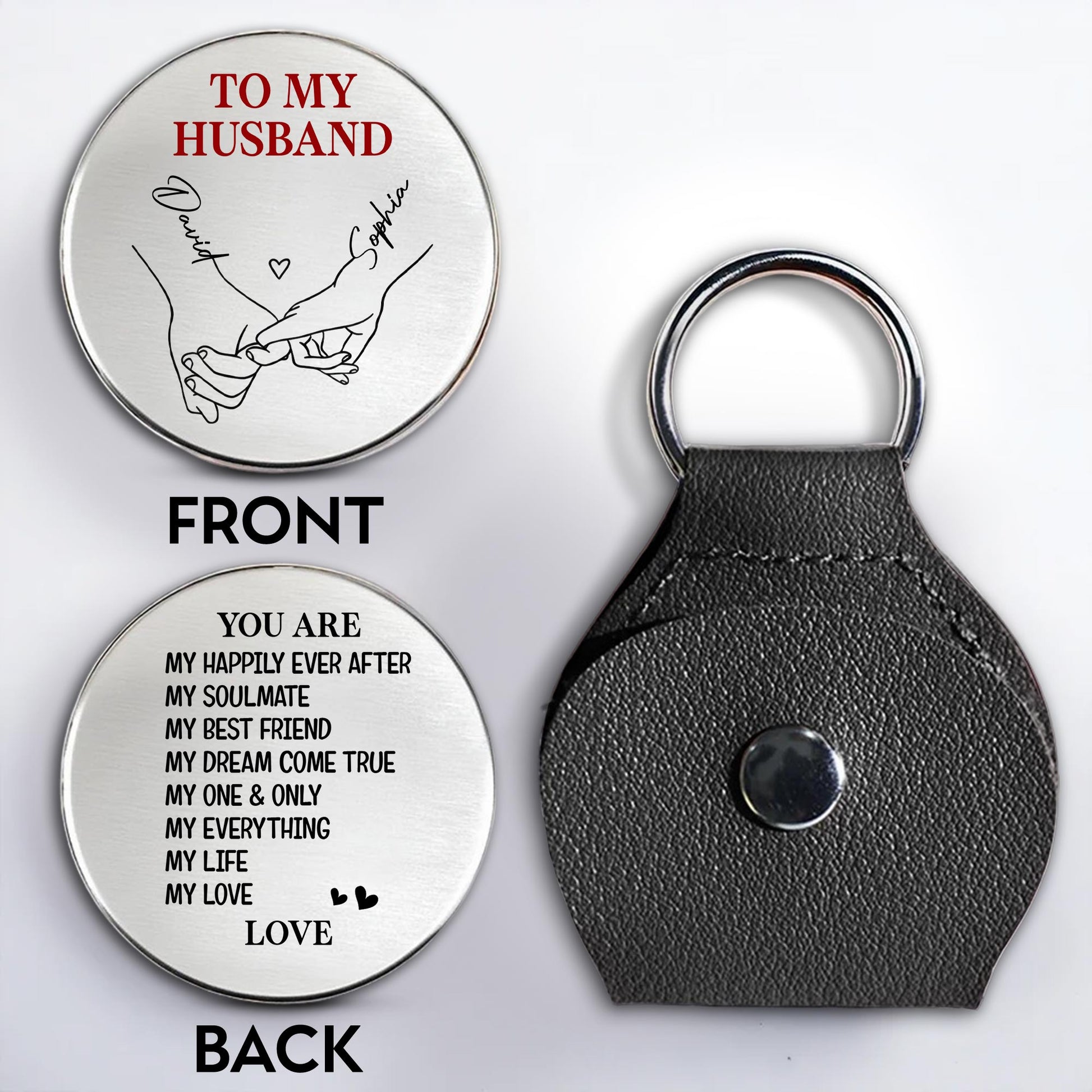 To My Husband, Hand Holding And Heart